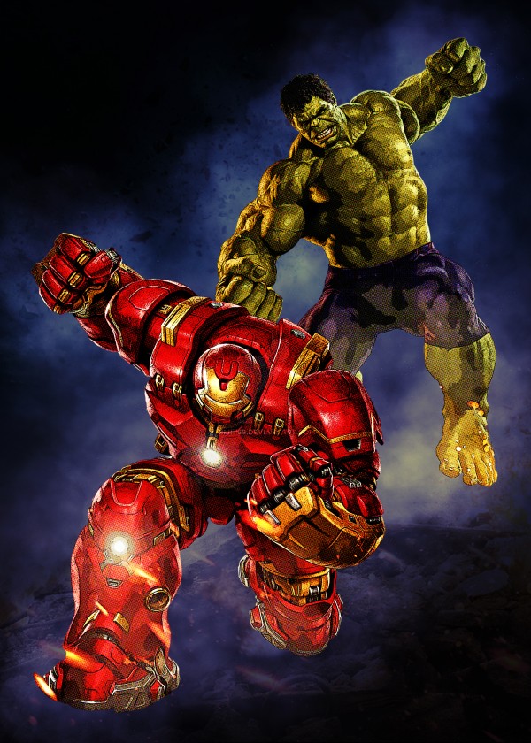 Hulk vs Iron man by Gunawan Rb